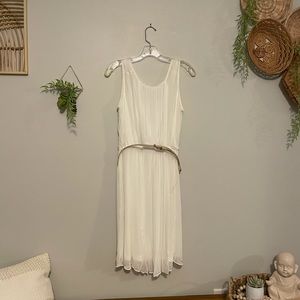 NWT White Flowy Boho Dress
